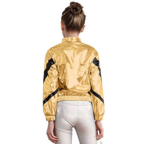 Kids Girls Set Jazz Suit Competition Outfit Workout Costume Dance Uniform Team - Picture 9 of 34
