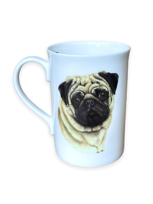 Brandneu Mops Porzellan Tasse, Bone China Becher, Hundegeschenk, Mopsgeschenk, Hundetasse, 