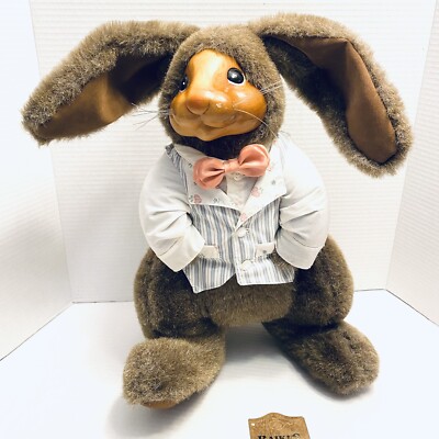 Robert Raikes Original Rabbit Andrew 20267 Wooden Face Signed