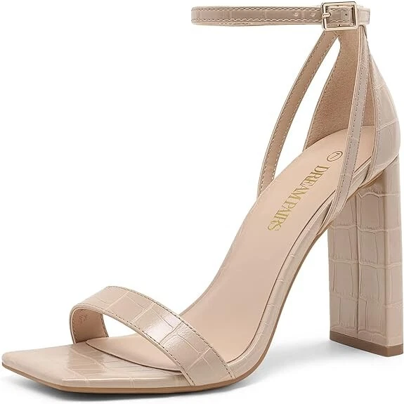 Nude shoes hotsell with ankle strap