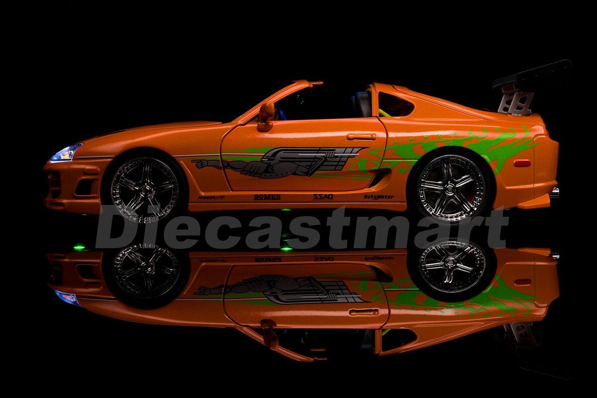 Jada 1:18 Fast & Furious Brian's Toyota Supra w/Light Jada 1:18 Fast & Furious Brian's Toyota Supra w/Light