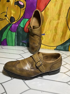 Herring Shoes handcrafted England strap dress loafers 10.5  display picture 3