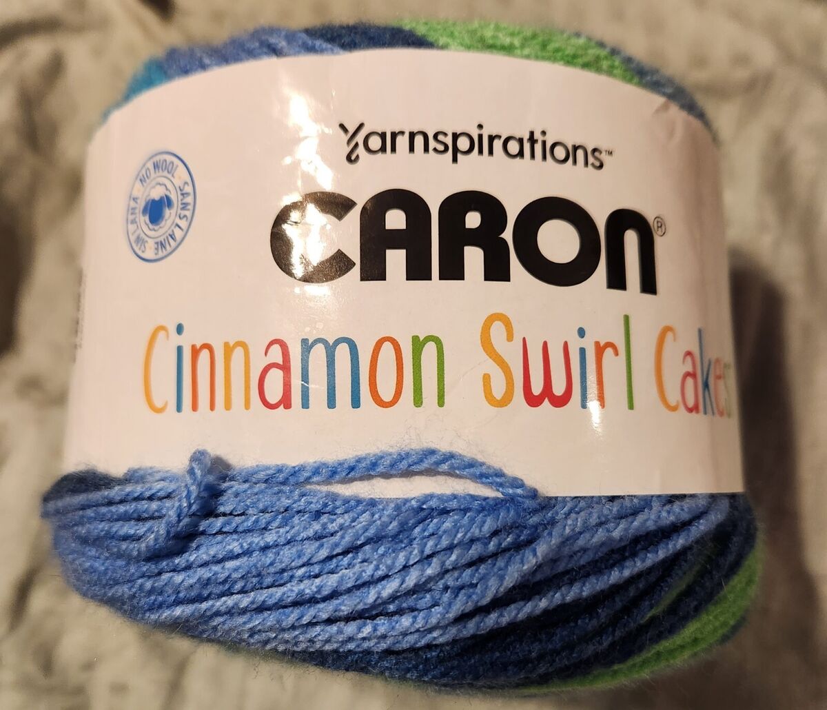 One 8 oz Skein Caron Cinnamon Swirl Cakes Yarn ~ 407 yds. Various