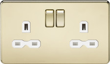 Knightsbridge Screwless Polished Brass Full Range, Switches, Sockets & Dimmers!