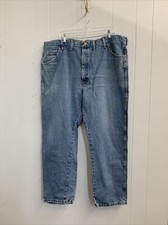Wrangler Jeans Mens 44x30 Vintage USA Made Blue Western Workwear Denim