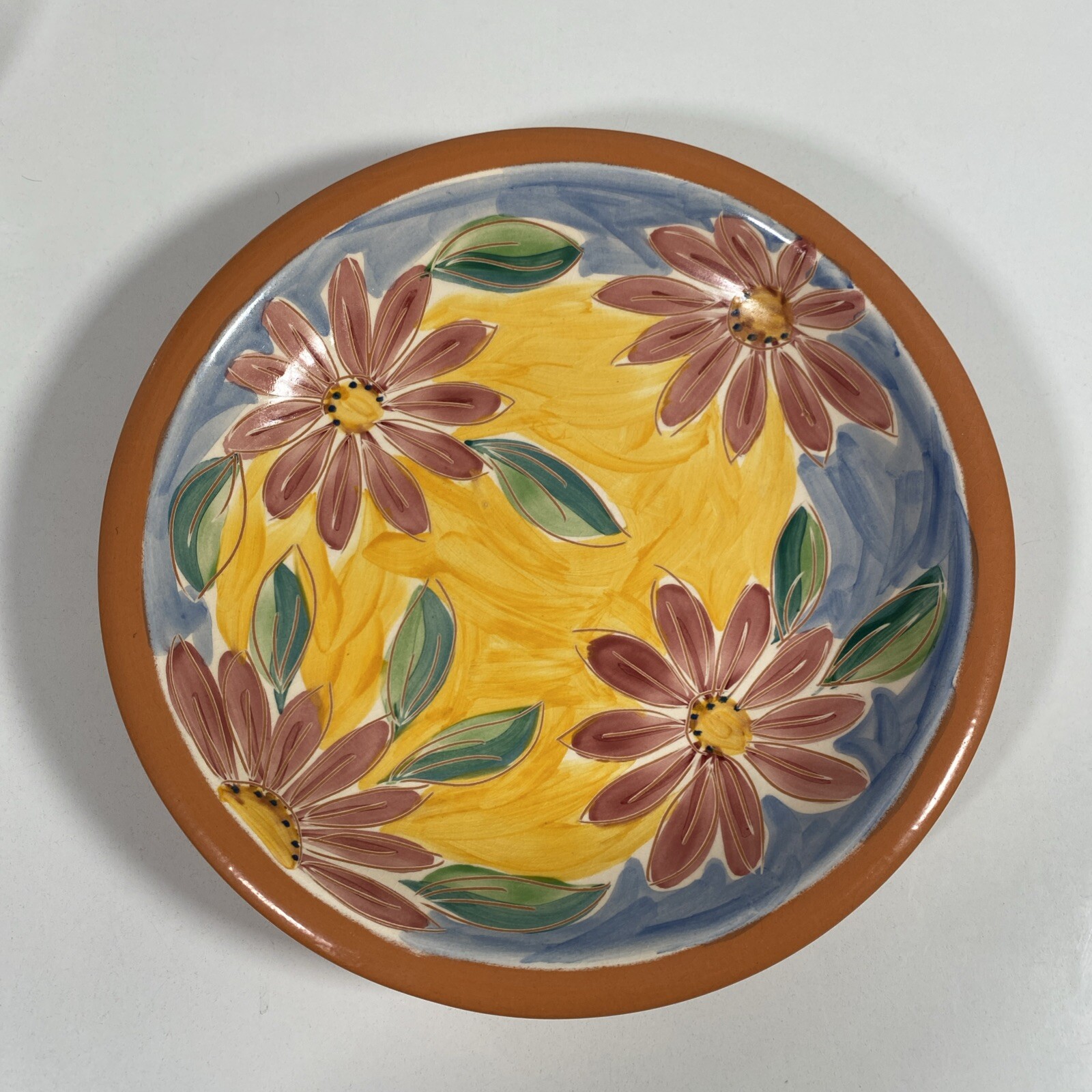 St Michael Plantation Platter  Fruit Bowl Dish Vintage Floral - Portugal