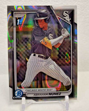 ABRAHAM NUNEZ #/399 1ST LAVA 2024 Bowman Chrome Refractor Chicago White Sox