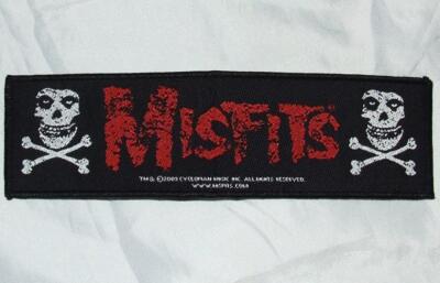 Misfits Cross Bones Logo Sew On Patch Punk