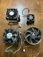CPU Heatsink and Fan Assemblies, 4 Various Used
