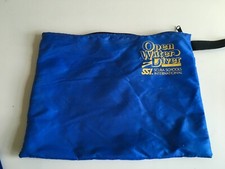 SSI Open Water Diver 11" x 14" blue nylon diving/scuba bag w/wrist strap