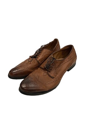 Topman Genuine Leather Brown Dress Shoes Mens Size 10 EUC  