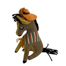 Vintage Dakin Co Dream Pets Mexican Sombrero Poncho The Donkey Plush Toy 6.5"