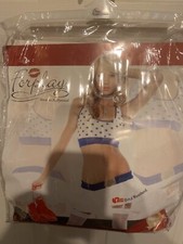 NWOT Forplay Total Knock Out Champ Costume Red White Blue Adult Size M/L