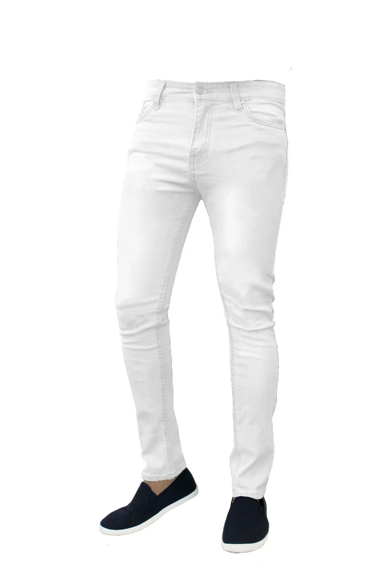 White jeans pants mens 2025
