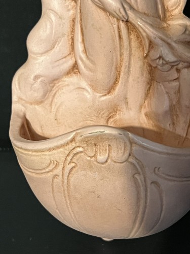 Ceramic holy water angel font 7.5” - Picture 4 of 8