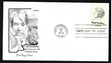 #1731 13c Carl Sandburg - Artmaster FDC