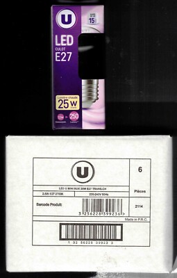 6 x LED 2,5W = 25W 250 Lumen E27 EEK F 2700K