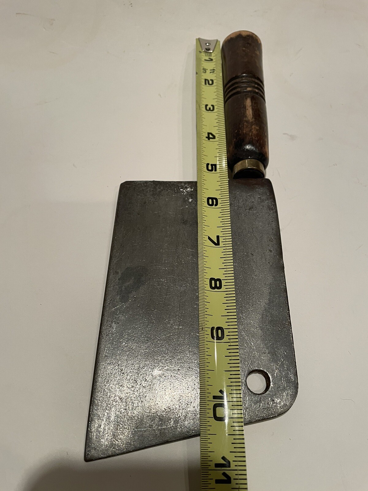 Steel Meat Cleaver—11” Overall Length—6” Blade Vintage eBay