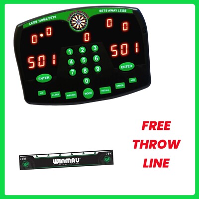 Dart Scorer elektronischer Scorer Darts Deluxe Freiwurf Linie Marker Mann Höhlenbar