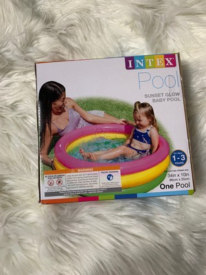 intex sunset glow inflatable pool