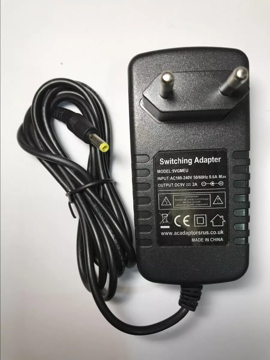 Asda Curtis DVD7015UK Portable DVD Player AC-DC Switching Adapter Charger EU