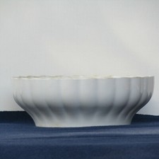 ANTICA INSALATIERA IN " CERAMICA REVELLI "  ( LAVENO) SMALTATA BIANCO INIZIO 900