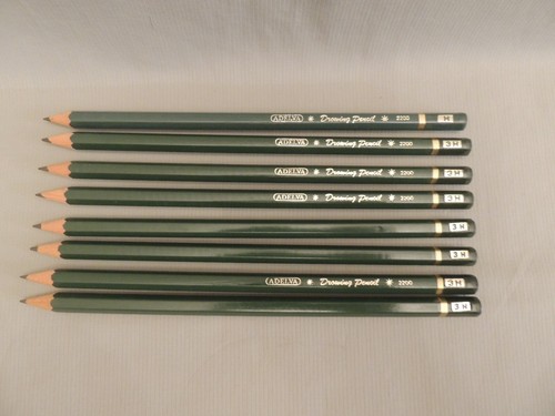 Vintage Adelva drawing 8 pencils 2200 3H - Picture 3 of 7