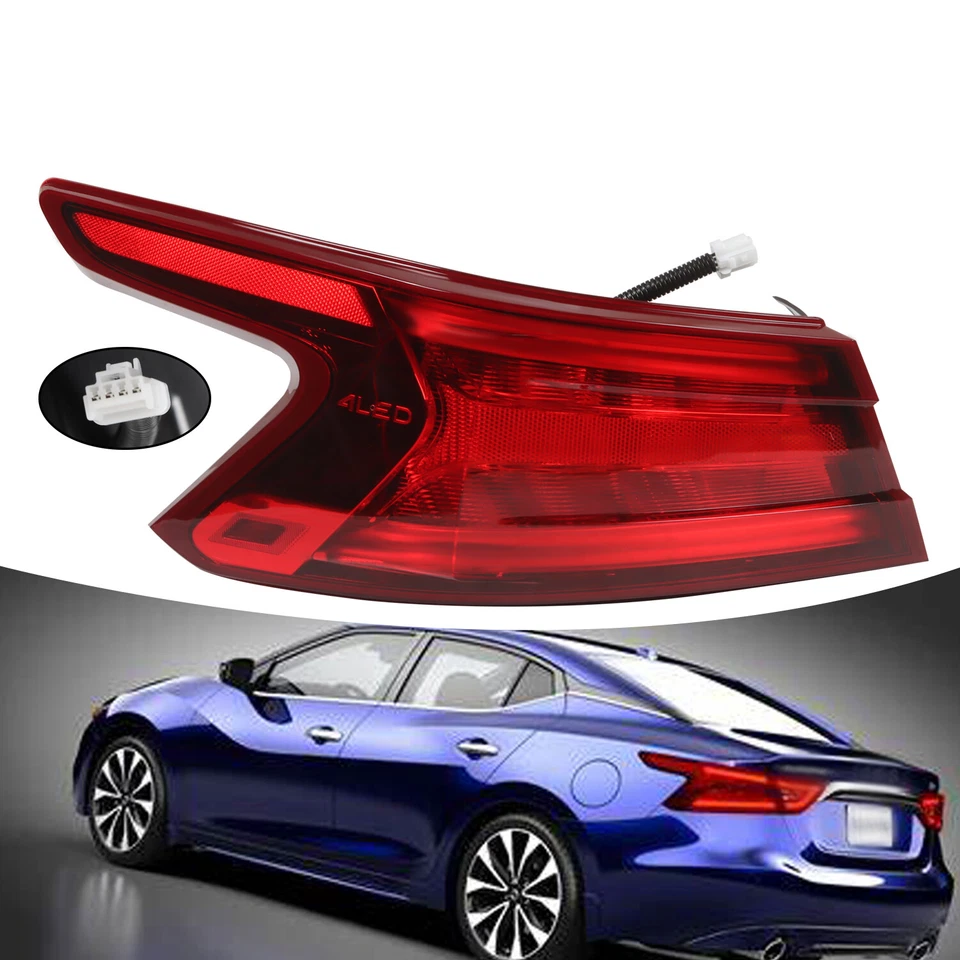 Conjunto de luces traseras traseras del lado del conductor para Nissan Máxima 2016 2017 2018 Foto 3 de 4