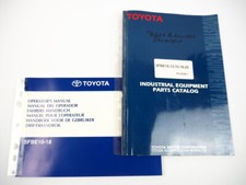 Toyota 5FBE 10 13 15 18 20 Forklift Owners Manual Operators Manual
