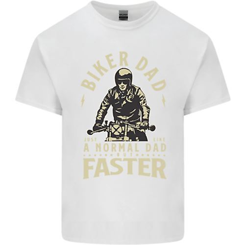 Biker Papa Vatertag Motorrad Motorrad Herren Baumwolle T-Shirt Tee Oberteil - Bild 13 von 26