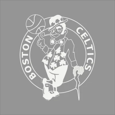 Boston Celtics NBA Team Logo 1 Color Vinyl Decal Car Window Wall
