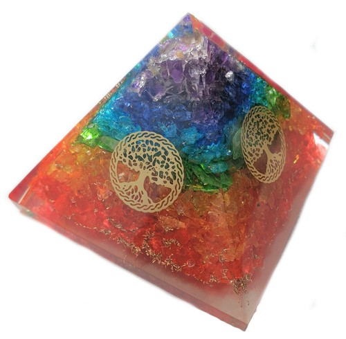 7 Chakra Orgone Pyramid - Tree Of Life - Picture 2 of 5