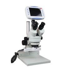 165mm Zoom Stereo Trinoculare Microscopio Digitale W 6 " LCD 2Mp TV SD Scheda