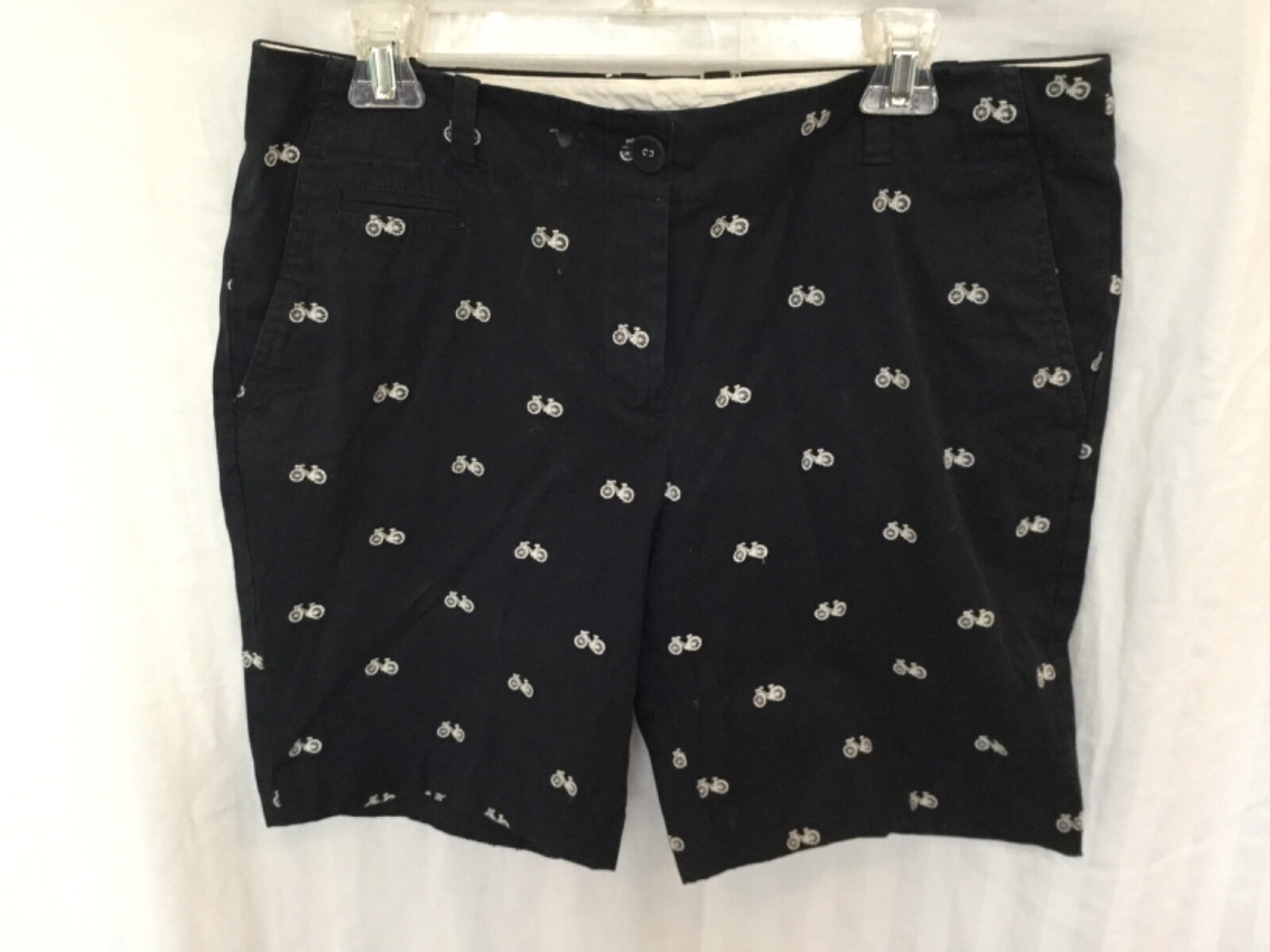 Talbots Bermuda Shorts Golf Womens Classic Fit Black… Gem