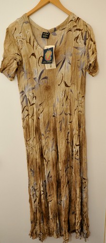 Atemberaubendes langes Kleid HER STYLE aus Indien. Vintage. Blumenmuster. Klein. Neu - Bild 1 von 5