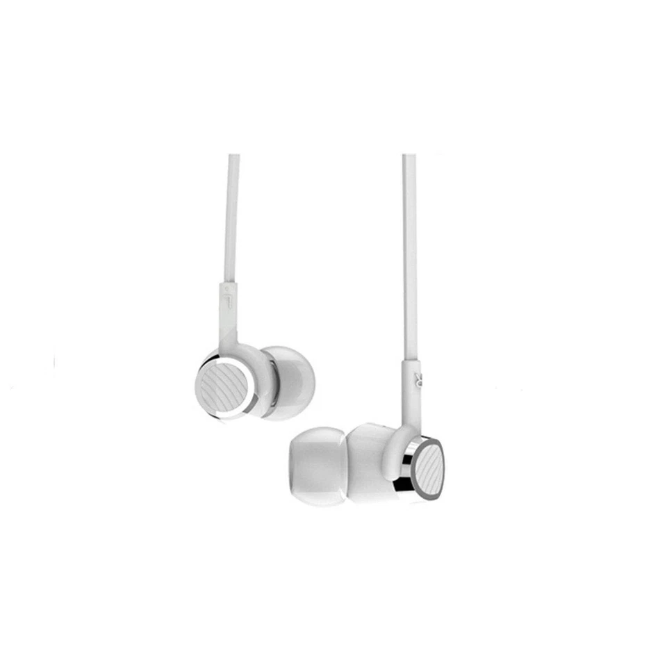 Fones de ouvido intra-auriculares Langsdom R30 extra graves, isolamento de ruído microfone conector 3,5 mm - Branco - Imagem 2 de 4