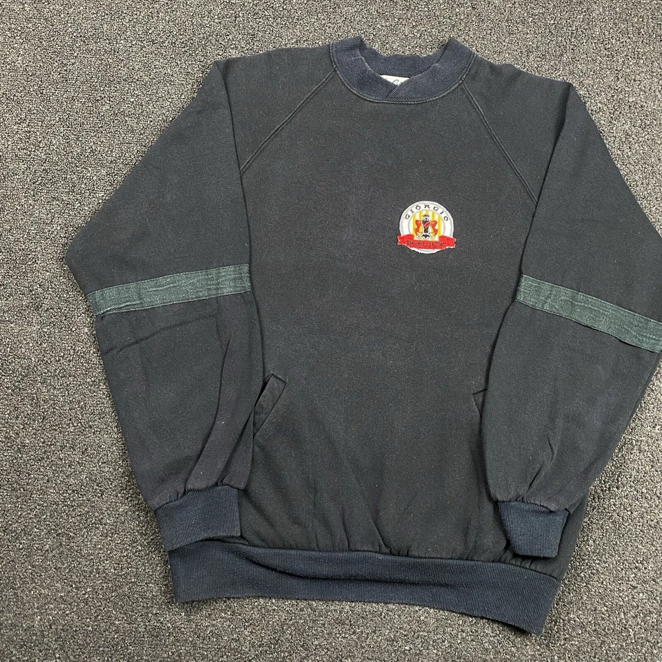 Винтажный свитшот Georgio Beverly Hills размер большой черный сделано в США - Изображение 3 из 4