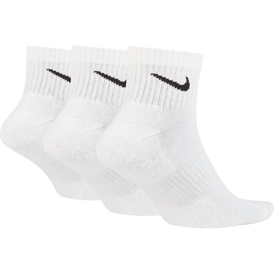 Nike Everyday Cushioned Training White Ankle Socks (3Pairs) Large SX7667-100  NEW 888407236365 | eBay