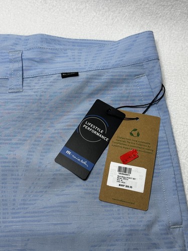 Travis Mathew Men's Size 42 'Street Art' Shorts Heather Belair Blue NWT TM New