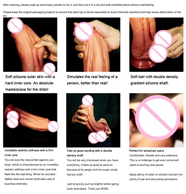 Realistic Purple Dildo for Women, 8.7 Gradient Clear G Spot Dildo Adult Toys with