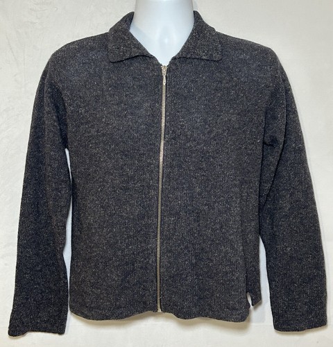 Blarney Woollen Mills Damen Medium Langarm durchgehender Reißverschluss Wolle/Leinen Pullover