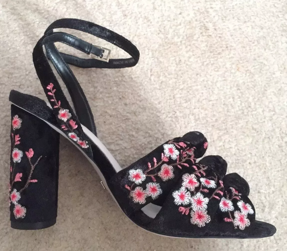 Faith black shop wedge sandals