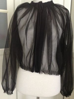 Lanvin for H&M Jacket Coat Blouson Tulle EUR Size 36 Size US 6 UK 10 New