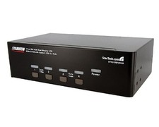 Startech SV431DDVDUA 4 Port DVI VGA KVM Switch w/ Audio  USB Hub