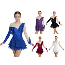 US Women Figure Skating Dress Competition Performance Costumes Gymnastic Leotard