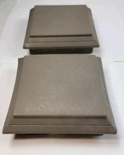 Lot Of 2 - ChoiceDek 263354 Post Cap for 4-3/8" I.D - Beach House Grey Composite