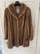 Cappotto in vera pelliccia di visone vintage taglia 10, prezzo originale oltre 2k€