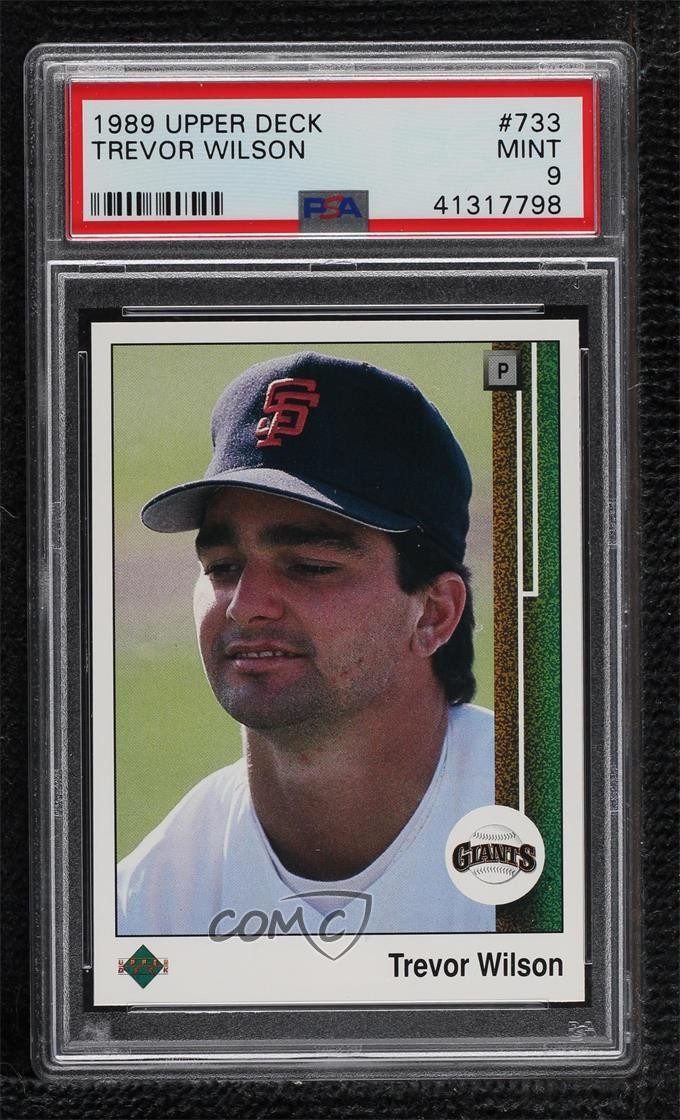1989 Upper Deck Trevor Wilson #733 Rookie RC 1c7
