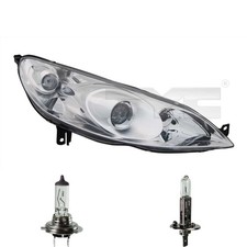 Scheinwerfer rechts H1/H7 für Peugeot 407 SW 6E_ 6D_ inkl. Osram Lampen