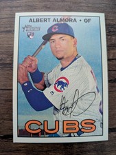ALBERT ALMORA 2016 Topps Heritage Gum Staoned Back Card PWE
